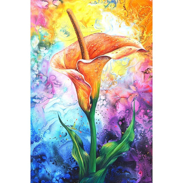 Flower Abstract Oil Canvas